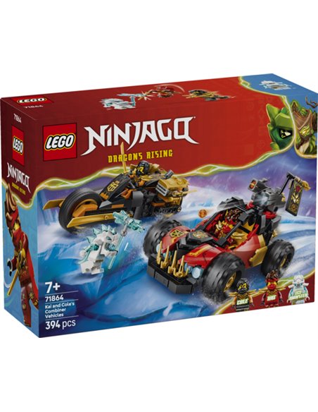 LEGO Ninjago 71864 Véhicules combinables de Kai et Cole