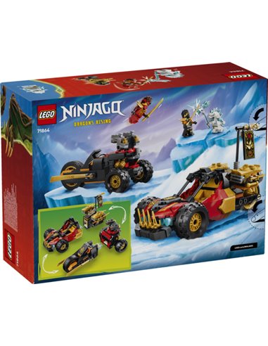 LEGO Ninjago 71864 Véhicules combinables de Kai et Cole