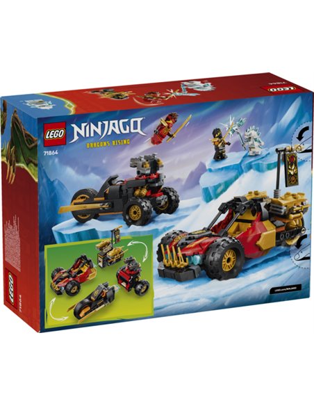 LEGO Ninjago 71864 Véhicules combinables de Kai et Cole