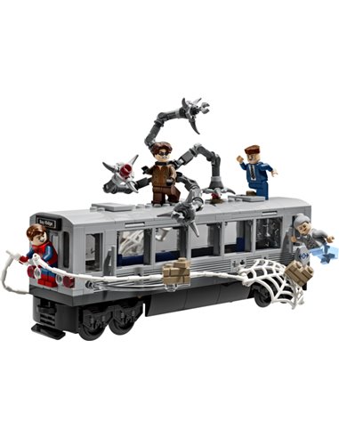 LEGO Marvel 76321 La scène du train de Spider-man