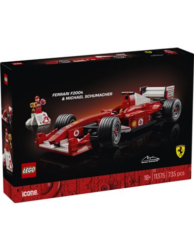 LEGO icons 11375 Ferrari F2004 et Michael Schumacher