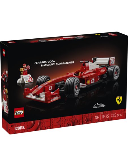 LEGO icons 11375 Ferrari F2004 et Michael Schumacher
