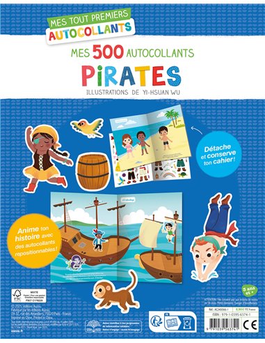 MES TOUT PREMIERS AUTOCOLLANTS - MES 500 AUTOCOLLANTS PIRATES