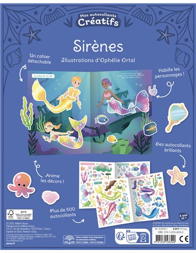 MES 500 AUTOCOLLANTS CRÉATIFS - SIRÈNES