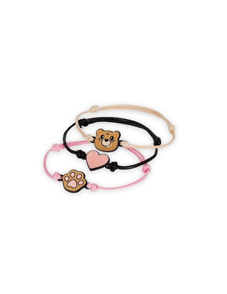 Better together - set of 3 bracelets - teddy bear - legami