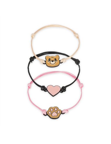 Better together - set of 3 bracelets - teddy bear - legami