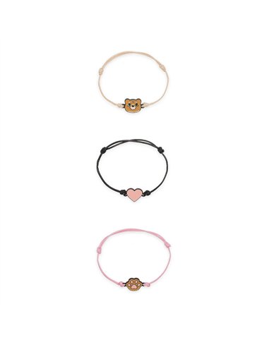 Better together - set of 3 bracelets - teddy bear - legami