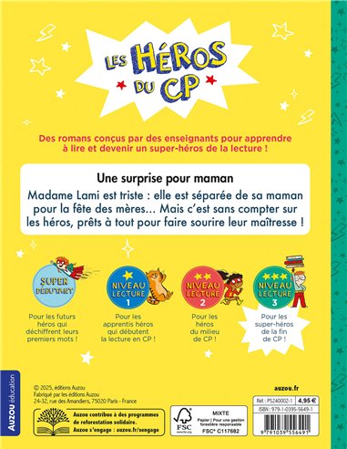 LES HÉROS DU CP - NIVEAU 3 - UNE SURPRISE POUR MAMAN