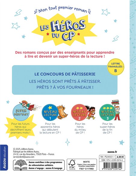 LES HÉROS DU CP - SUPER DÉBUTANT - LE CONCOURS DE PÂTISSERIE