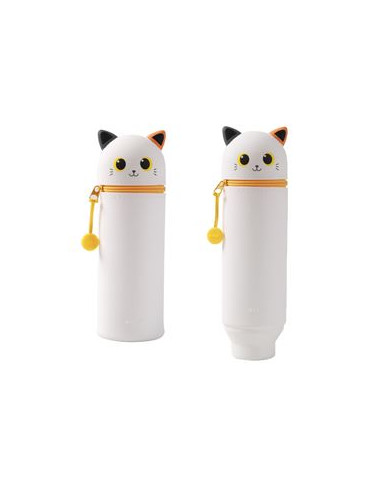 Trousse en silicone - Chat Orange iTOTAL