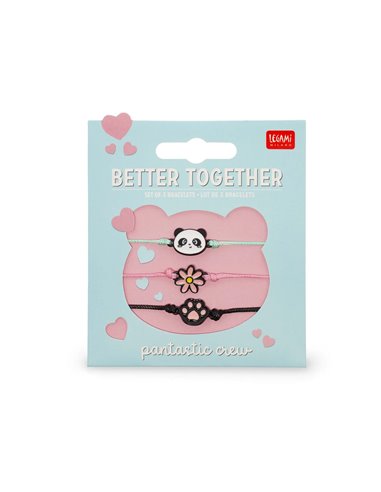 Set de 3 Bracelets - Panda - Set of 3 Bracelets - Legami