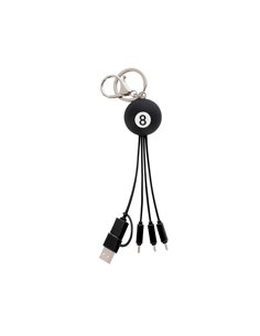 Câble 6-en-1 de Charge Porte-Clés 8 Ball - Link Up - Legami