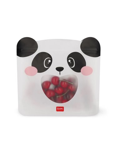 Set de 3 Pochettes Réutilisables pour Aliments - Panda - Snack Bags - Legami