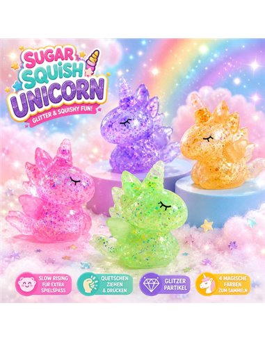 Antistress Sugar Glitter Unicorn 9,5 cm