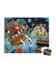 Puzzle La Chasse au Trésor 36 pièces - Janod 2