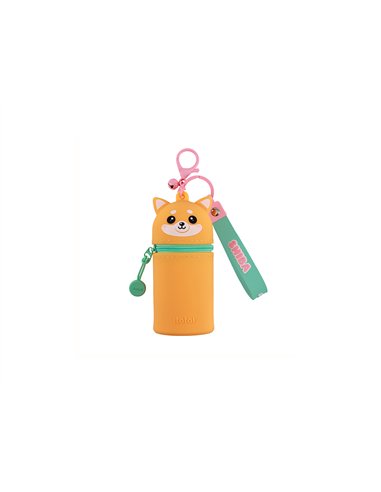 Porte-clés pochette en silicone chien shiba - itotal