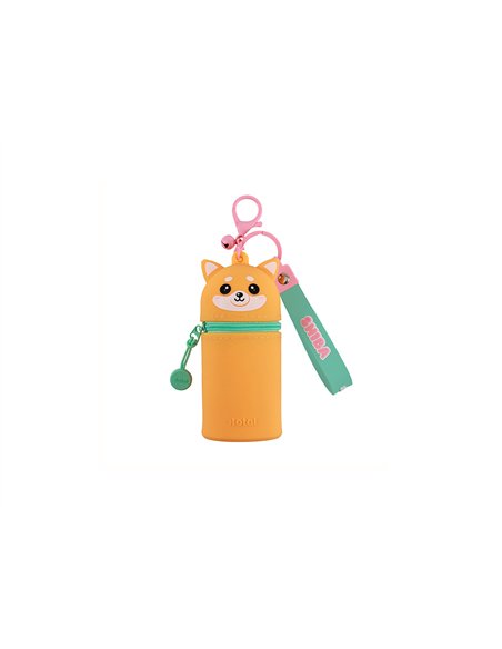 Porte-clés pochette en silicone chien shiba - itotal
