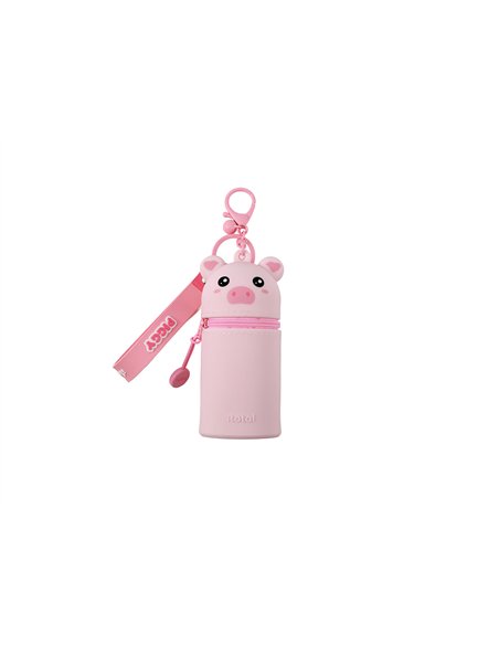 Porte-clés pochette en silicone cochon - itotal