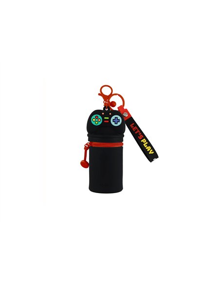Porte-clés pochette en silicone let's play manette de jeux - itotal