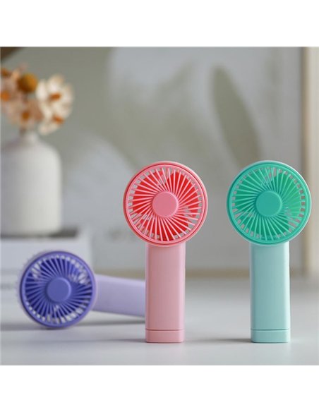 Ventilateur portable rose - itotal