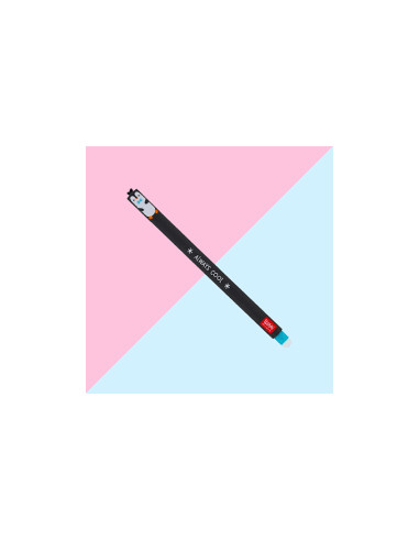 Stylo Gel Effaçable Pingouin Encre Noire - Legami