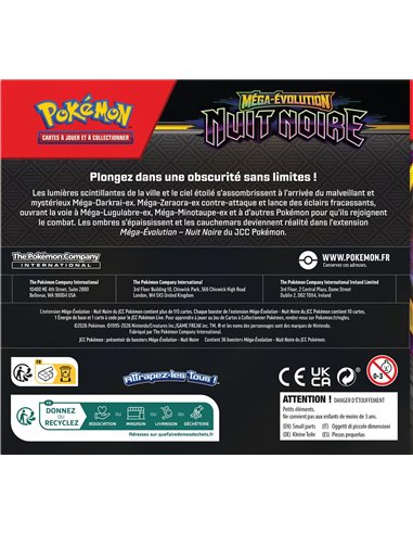 Display pokemon ME05 : 36 boosters méga évolution nuit noire