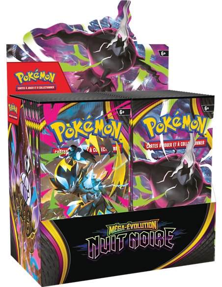 Display pokemon ME05 : 36 boosters méga évolution nuit noire