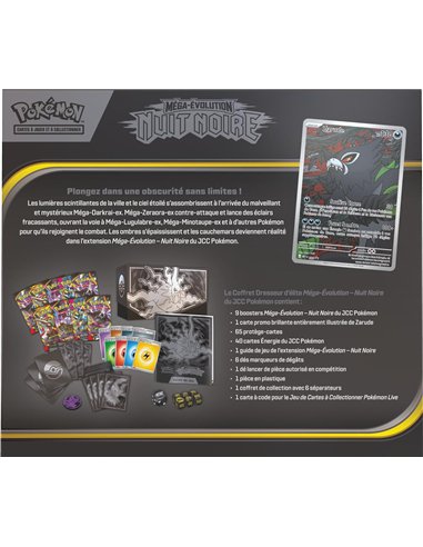Pokémon ME05 : coffret Dresseur d'Elite méga évolution nuit noire