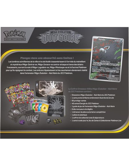Pokémon ME05 : coffret Dresseur d'Elite méga évolution nuit noire