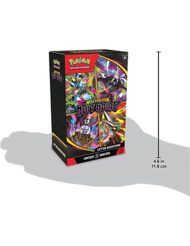 Pokémon ME05: Bundle - 6 boosters méga évolution nuit noire