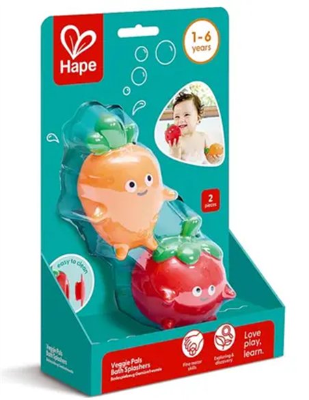 Set de 2 jouets de bain - petits légumes - Hape