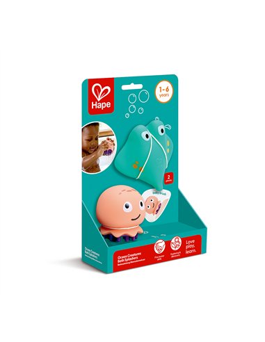 Set de 2 jouets de bain - animaux marins - Hape