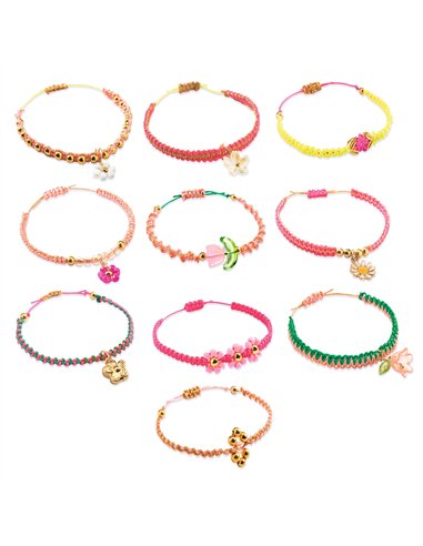 Bracelets macramé roses - Djeco