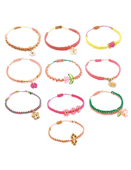 Bracelets macramé roses - Djeco