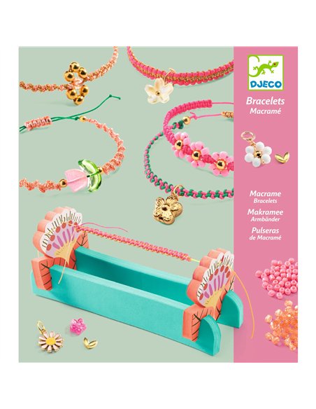 Bracelets macramé roses - Djeco