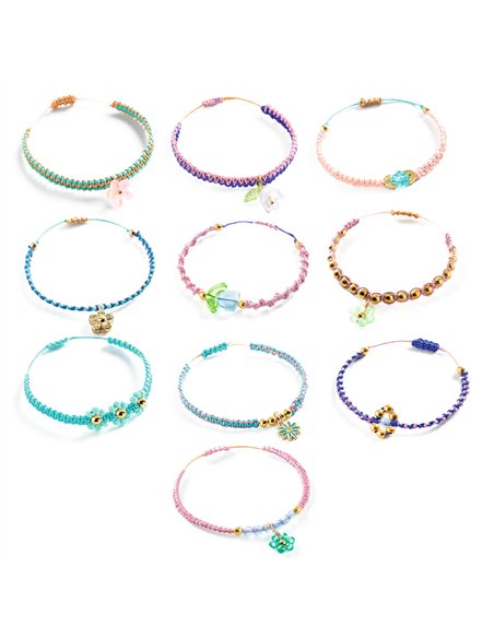 Bracelets macramé bleus - Djeco