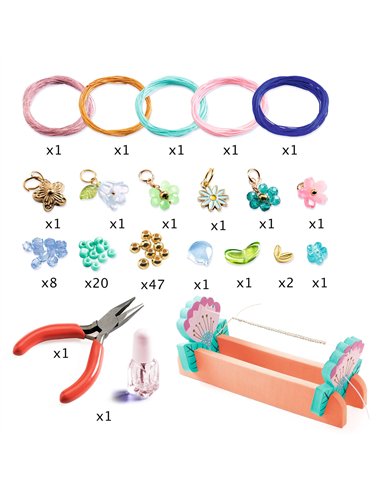 Bracelets macramé bleus - Djeco