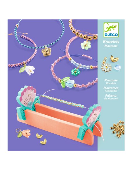 Bracelets macramé bleus - Djeco