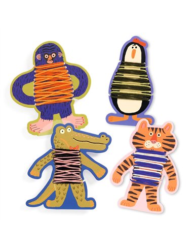 Premier tissage - Les pulls des animaux - Djeco