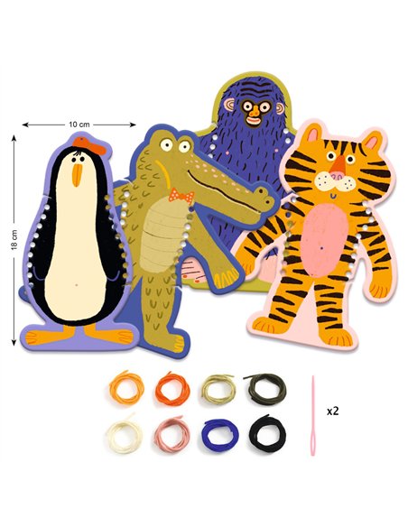 Premier tissage - Les pulls des animaux - Djeco
