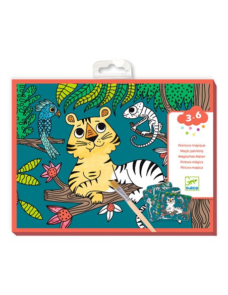 Peinture magique à révéler - Dans la jungle - Djeco