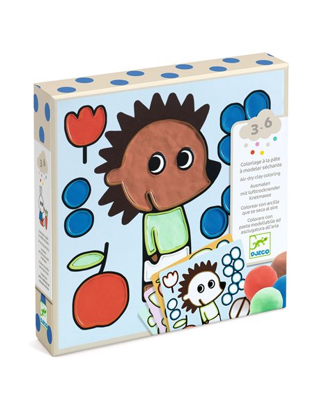 Coloriage à la pâte à modeler séchante - Coquins du jardin - Djeco