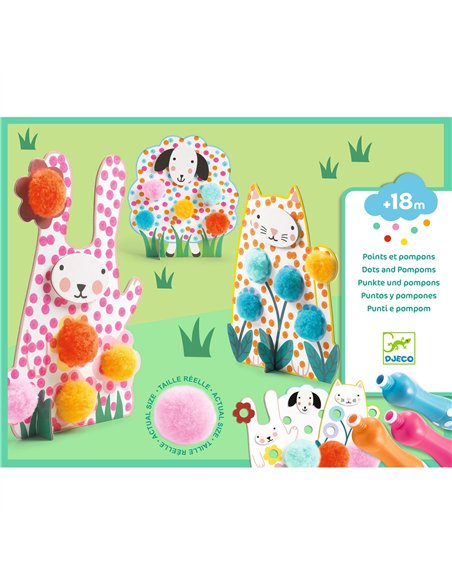 Des Points et des pompons - Dans l'herbe - Djeco