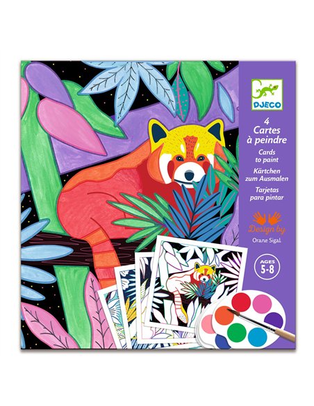 4 cartes à peindre - Selva - Djeco