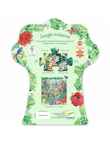 Puzzle Jungle indienne - 54 pcs - Djeco