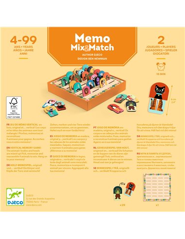 Mémo Mix&match - Djeco