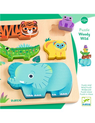 Puzzle WoodyWild - Djeco