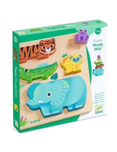 Puzzle WoodyWild - Djeco