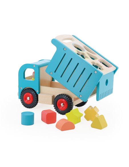 Camion de tri d’éveil en bois – Boîte à formes - Vilac