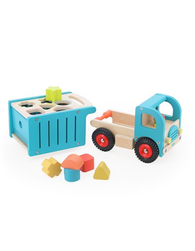 Camion de tri d’éveil en bois – Boîte à formes - Vilac